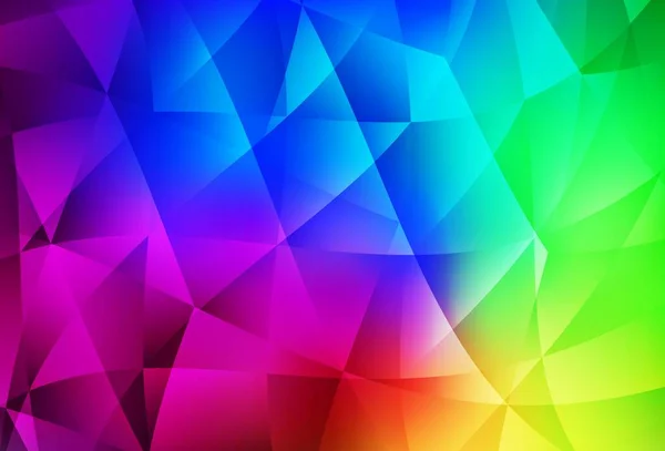 Mörk Flerfärgad Vektor Polygonal Mall Ett Prov Med Polygonala Former — Stock vektor
