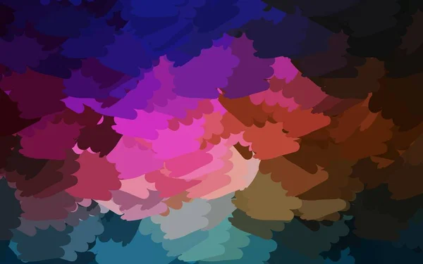 Dunkle Mehrfarbige Vektortextur Mit Abstrakten Formen Einfache Farbenfrohe Illustration Mit — Stockvektor