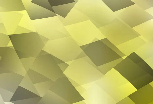 Lichtgele Vector Sjabloon Met Rhombus Glitter Abstracte Illustratie Met Rechthoekige — Stockvector