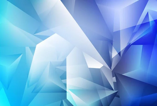Світло Blue Векторний Фон Трикутниками Сучасна Абстрактна Ілюстрація Різнокольоровими Трикутниками — стоковий вектор
