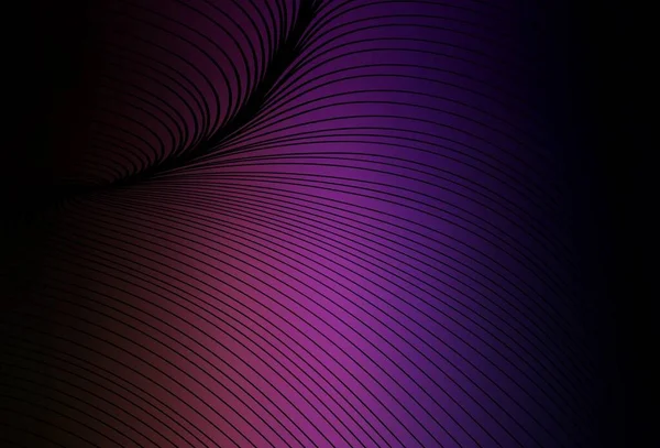 Violet Foncé Mise Page Vectorielle Rose Avec Des Lignes Courbes — Image vectorielle