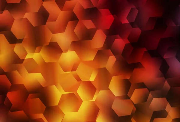 暗色橙色矢量闪耀三角形背景 闪烁着抽象的图解与优雅的三角形 全新的商业设计风格 — 图库矢量图片