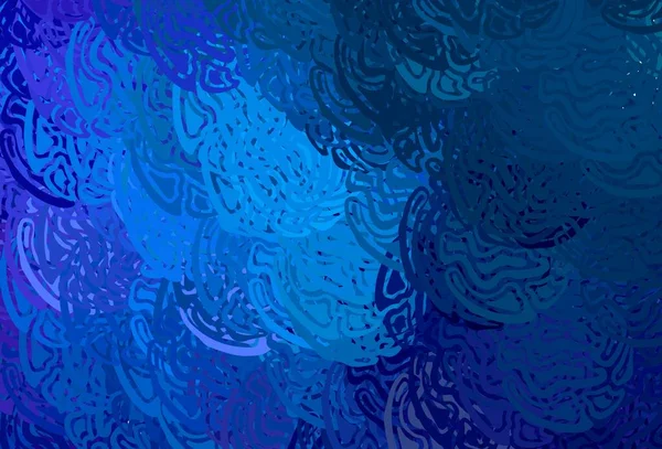 Fondo Vectorial Azul Oscuro Con Líneas Irónicas Una Ilustración Colorida — Vector de stock