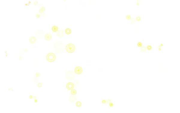 Ljusröd Gul Vektor Layout Med Cirkelformer Vacker Färgad Illustration Med — Stock vektor