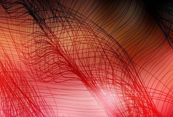 Rouge Clair Fond Vectoriel Jaune Avec Des Lignes Irisées Illustration — Image vectorielle