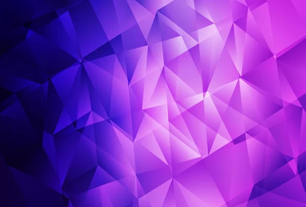 Light Purple Pink Vector Pattern Polygonal Style Beautiful Illustration Triangles — Stock Vector