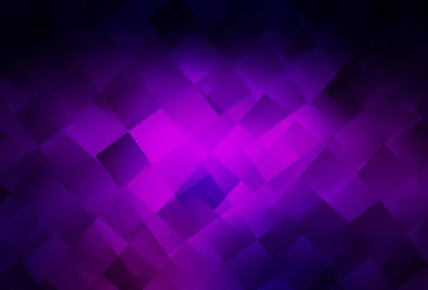 Dark Purple Vector Backdrop Rhombus Glitter Abstract Illustration Rectangular Shapes — Stock Vector