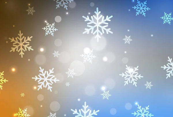 Ανοιχτό Μπλε Κίτρινο Διανυσματικό Φόντο Χριστουγεννιάτικο Στυλ Αφηρημένη Κλίση Εικονογράφηση — Διανυσματικό Αρχείο
