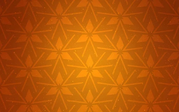 ポリゴンスタイルのライトオレンジベクトルパターン 三角形の抽象的なスタイルで装飾的なデザイン 壁紙のテンプレート — ストックベクタ