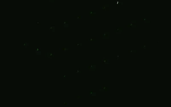 Темно Зелений Векторний Фон Лініями Трикутниками Абстрактна Градієнтна Ілюстрація Трикутниками — стоковий вектор