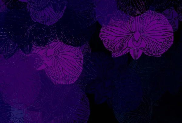 Темно Фиолетовая Векторная Текстура Различными Формами Простая Красочная Иллюстрация Абстрактными — стоковый вектор