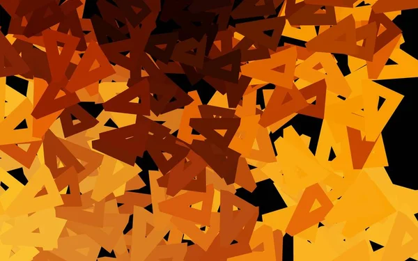 Rozvržení Vektoru Dark Orange Přímkami Trojúhelníky Dekorativní Design Abstraktním Stylu — Stockový vektor