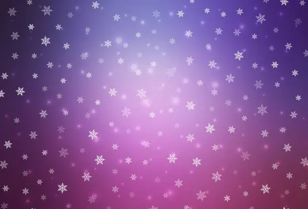 Hellviolette Rosa Vektoranordnung Silvesterstil Abstrakte Gradienten Illustration Mit Farbenfrohen Weihnachtssachen — Stockvektor