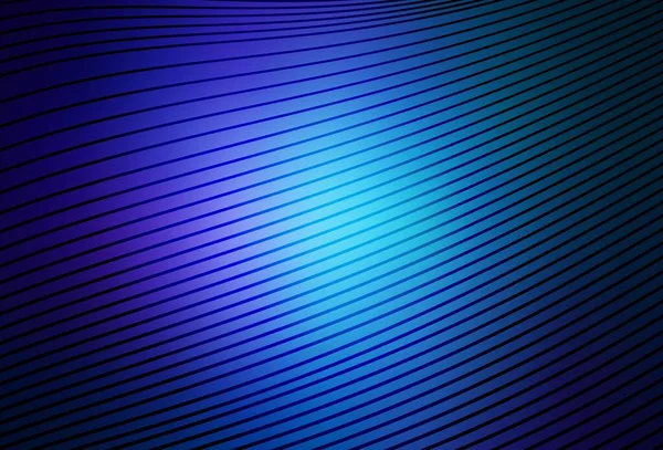Modèle Vectoriel Bleu Foncé Avec Lignes Courbes Illustration Abstraite Scintillante — Image vectorielle