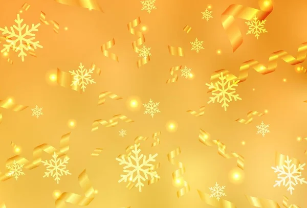 Açık Sarı Vektör Dokusu Doğum Günü Tarzında Noel Tarzında Renkli — Stok Vektör