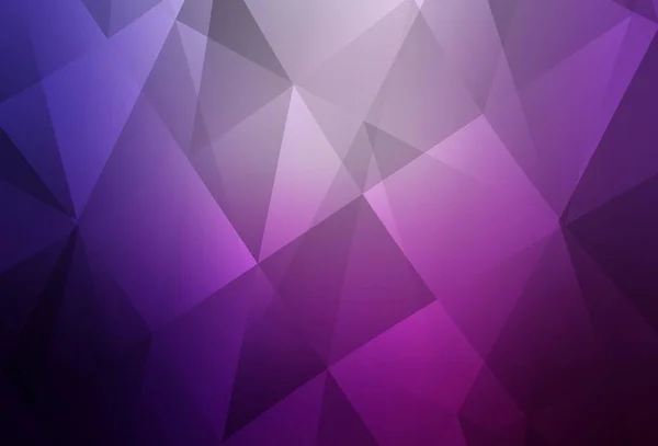 Texture Mosaïque Triangle Vectoriel Violet Clair Rose Illustration Colorée Dans — Image vectorielle