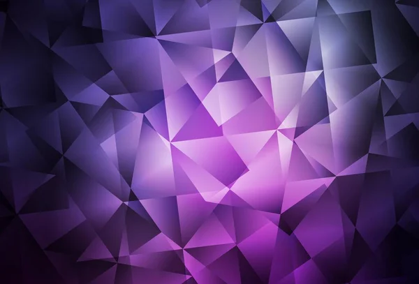 Violet Foncé Motif Polygonal Vecteur Rose Illustration Créative Demi Teinte — Image vectorielle