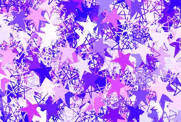 Disposition Vectorielle Rouge Clair Avec Étoiles Brillantes Illustration Abstraite Géométrique — Image vectorielle