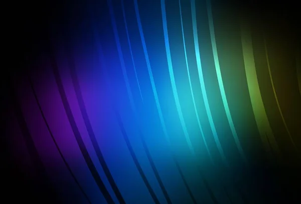 Dark Multicolor Vector Background Lines Modern Gradient Abstract Illustration Bandy — Stock Vector