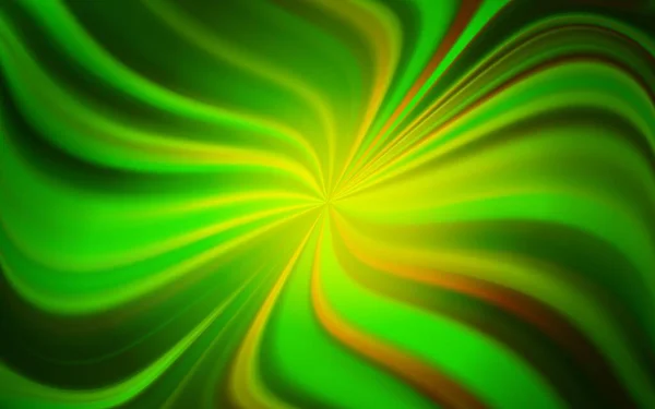 Modello Luminoso Astratto Vettore Verde Chiaro Elegante Illustrazione Luminosa Con — Vettoriale Stock