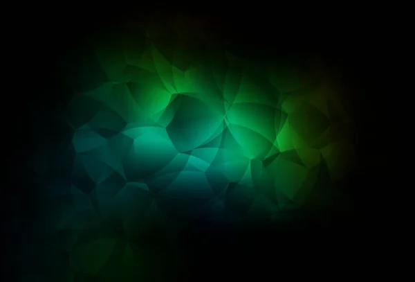 Dunkelgrünes Vektormuster Mit Zufälligen Formen Einfache Farbenfrohe Illustration Mit Abstrakten — Stockvektor