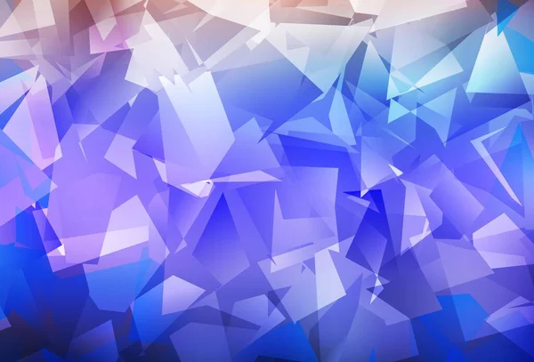 Luz Púrpura Vector Triángulo Textura Del Mosaico Ilustración Abstracta Colorida — Archivo Imágenes Vectoriales