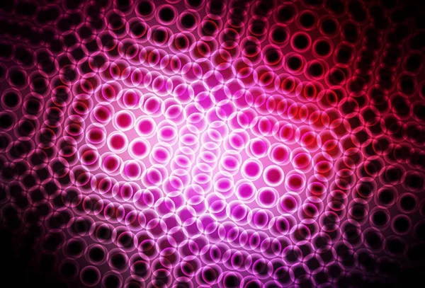 Disklerle koyu pembe vektör dokusu. Bulanık yağmur damlaları olan soyut bir çizim. Reklamlar, broşürler için desen.