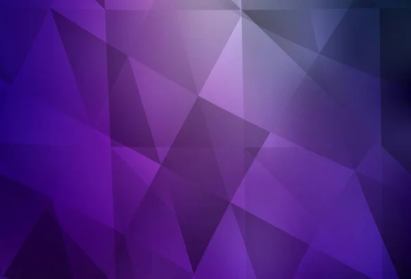 Светло Фиолетовый Розовый Векторный Многоугольник Яркая Красочная Иллюстрация Треугольниками Новая — стоковый вектор