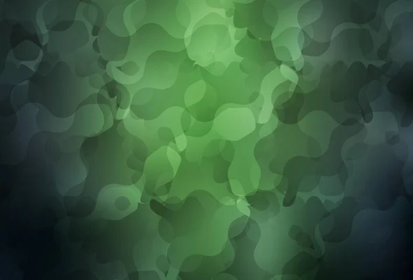 Modèle Vectoriel Vert Foncé Avec Des Formes Aléatoires Design Décoratif — Image vectorielle