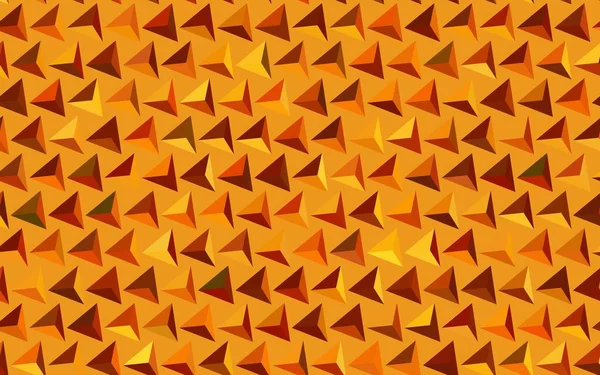 Темно Оранжеве Векторне Компонування Лініями Трикутниками Блискуча Абстрактна Ілюстрація Трикутними — стоковий вектор