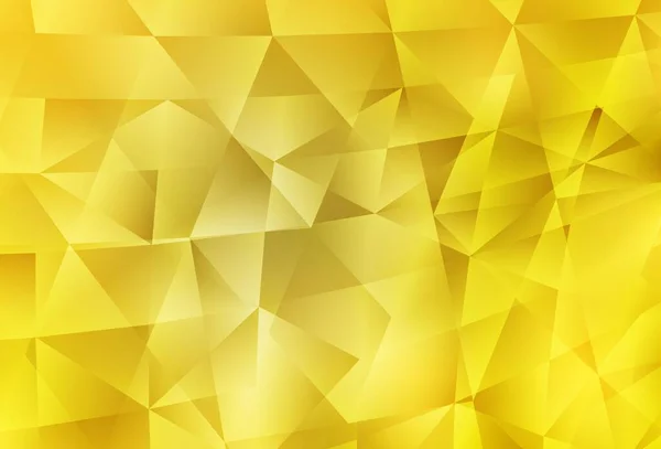 Açık Sarı Vektör Çokgen Arka Plan Gradyanı Olan Üçgen Geometrik — Stok Vektör