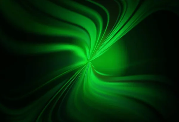 Vector Verde Oscuro Difuminado Brillo Plantilla Abstracta Una Ilustración Color — Vector de stock