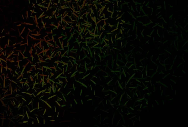 Verde Escuro Padrão Vetorial Vermelho Com Linhas Afiadas Ilustração Abstrata — Vetor de Stock