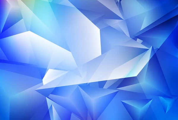 Fondo Vectorial Azul Claro Con Triángulos Gradiente Abstracto Ilustración Con — Vector de stock