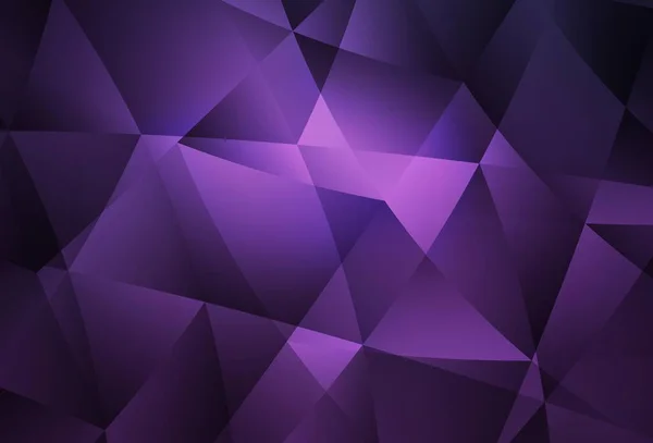 Modèle Triangles Gradient Vectoriel Violet Foncé Illustration Abstraite Polygonale Avec — Image vectorielle