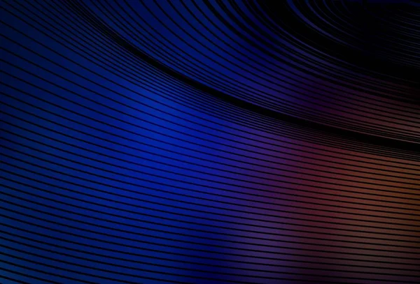 Темно Синяя Красная Векторная Текстура Изогнутыми Линиями Красочный Геометрический Образец — стоковый вектор
