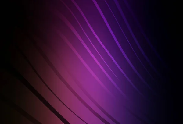Violet Foncé Texture Vectorielle Rose Avec Des Lignes Courbées Échantillon — Image vectorielle