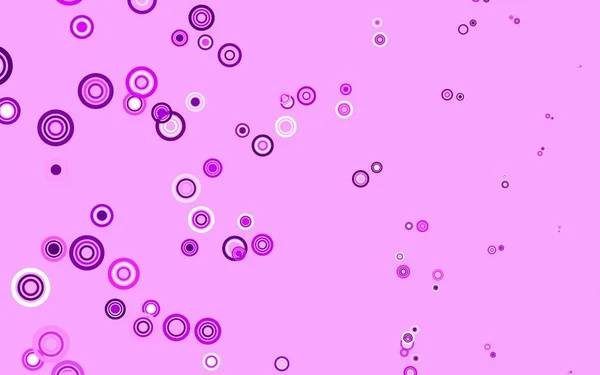 Светло Фиолетовая Векторная Компоновка Кружочками Блестящие Абстрактные Иллюстрации Размытыми Капельками — стоковый вектор