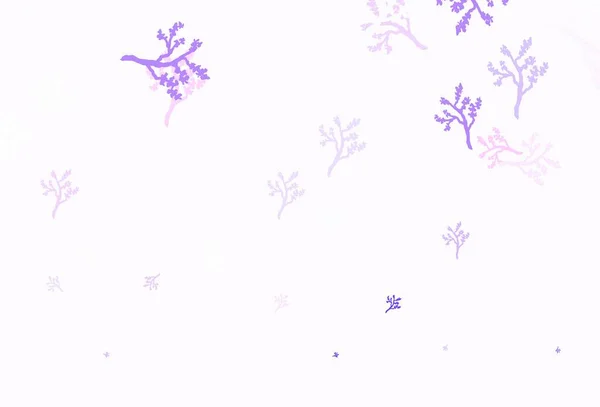 Rosa Chiaro Vettore Blu Elegante Carta Parati Con Sakura Illustrazione — Vettoriale Stock