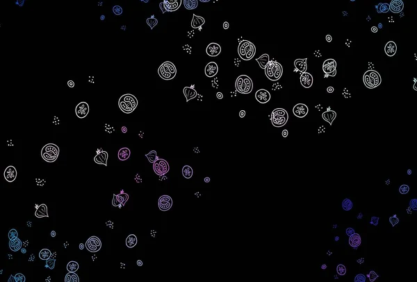 Σκούρο Μπλε Κόκκινο Διανυσματικό Μοτίβο Φρέσκα Υλικά Όμορφη Πολύχρωμη Απεικόνιση — Διανυσματικό Αρχείο