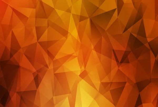 오렌지 폴리곤 삼각형이 추상적 그림입니다 전화의 배경에 — 스톡 벡터
