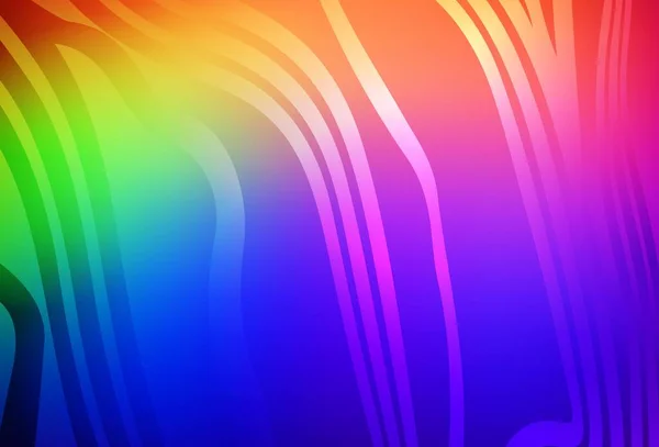 Fond Vectoriel Multicolore Foncé Avec Des Lignes Douces Une Élégante — Image vectorielle