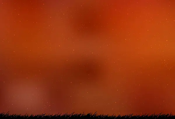 Φως Πορτοκαλί Διάνυσμα Φόντο Αστέρια Γαλαξία Λαμπερή Απεικόνιση Αστέρια Του — Διανυσματικό Αρχείο