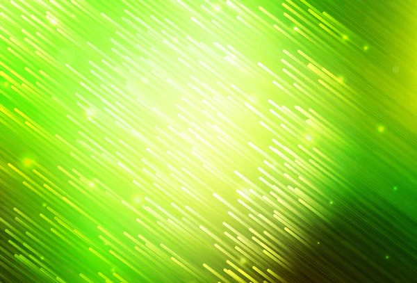 Verde Claro Textura Vetorial Amarelo Com Linhas Coloridas Ilustração Brilhante — Vetor de Stock