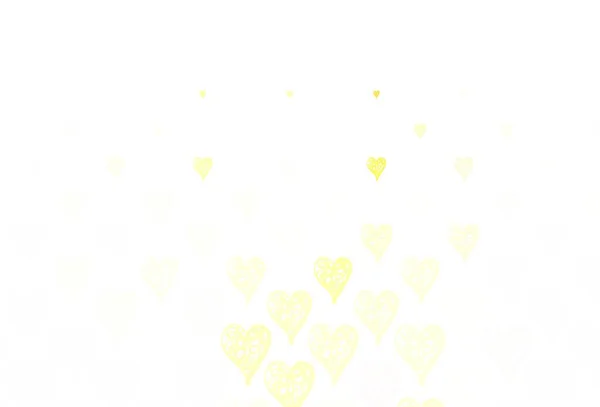 Φως Πορτοκαλί Διάνυσμα Μοτίβο Πολύχρωμες Καρδιές Εικονογράφηση Σχήματα Βαθμονομημένων Καρδιών — Διανυσματικό Αρχείο