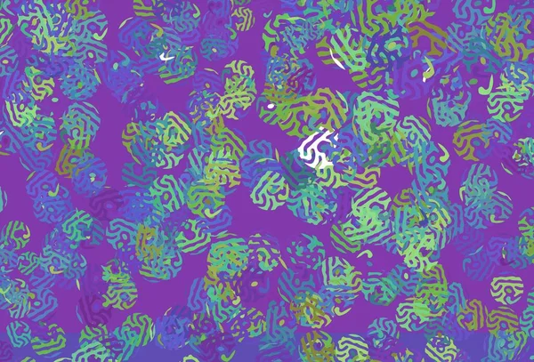 Светлый Многоцветный Векторный Рисунок Случайными Формами Красочные Хаотические Формы Градиентом — стоковый вектор