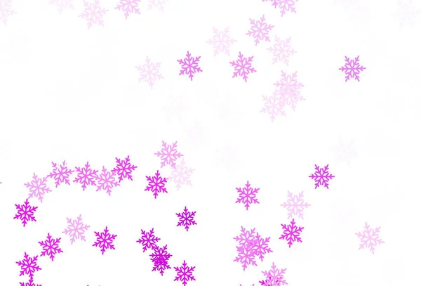 Luz Multicolor Fundo Vetorial Com Belos Flocos Neve Estrelas Flocos — Vetor de Stock