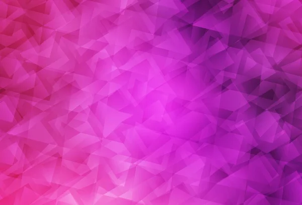 Светло Розовый Вектор Абстрактный Многоугольный Шаблон Красочная Абстрактная Иллюстрация Треугольниками — стоковый вектор