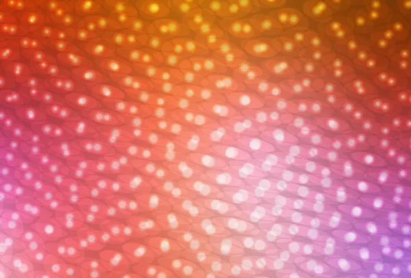 Hellrosa Gelber Vektorhintergrund Mit Blasen Schöne Farbige Illustration Mit Verschwommenen — Stockvektor