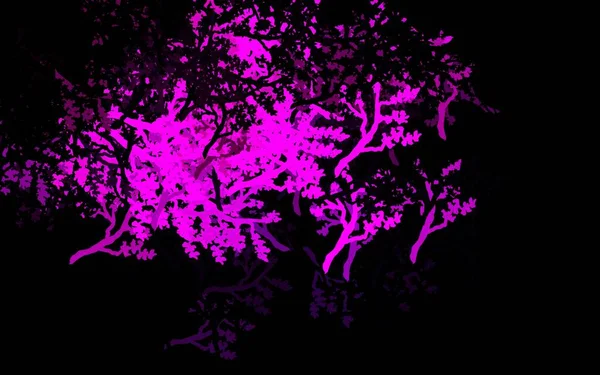 Dark Purple Vecteur Élégant Fond Avec Des Arbres Des Branches — Image vectorielle